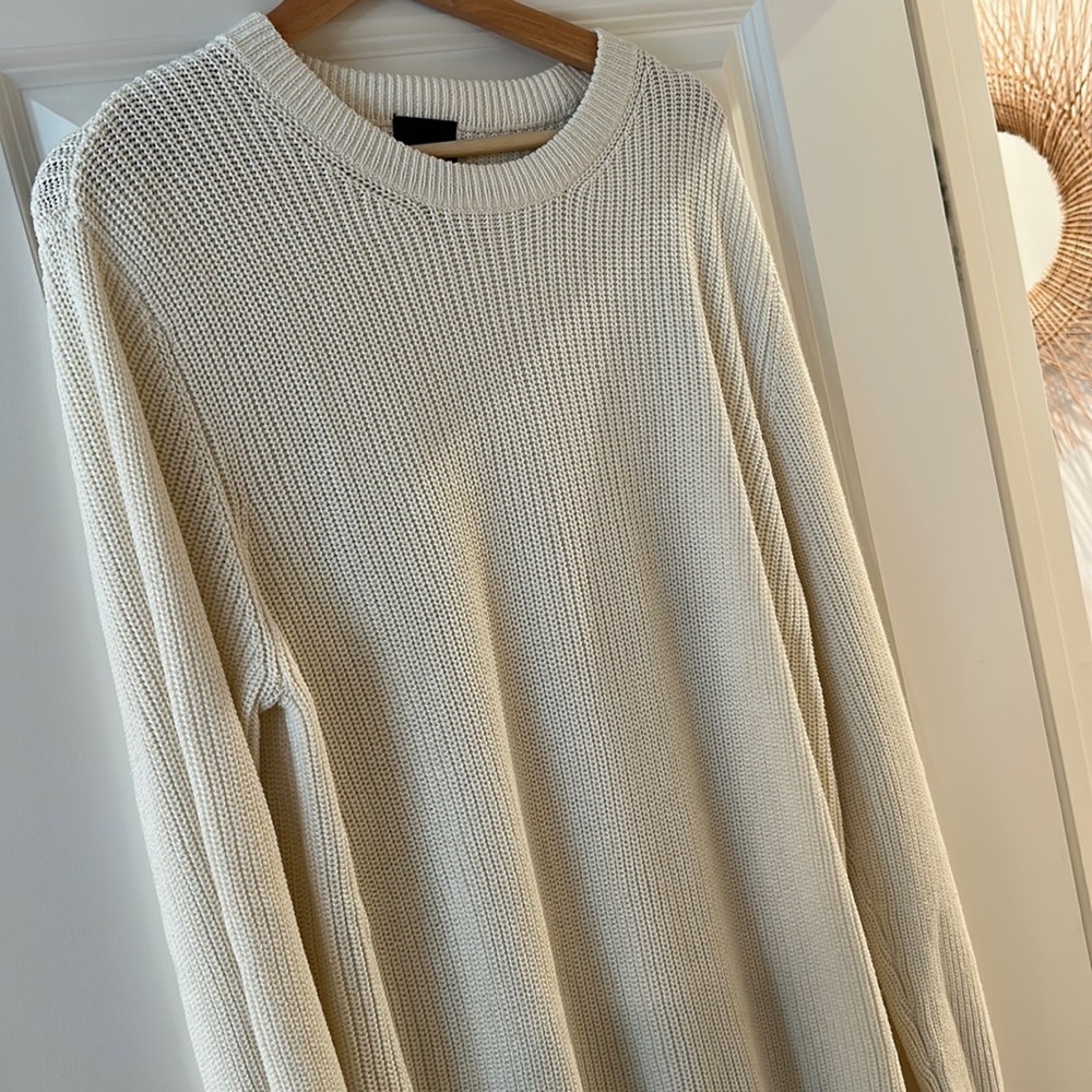 Like new cream cablenet sweater H&M